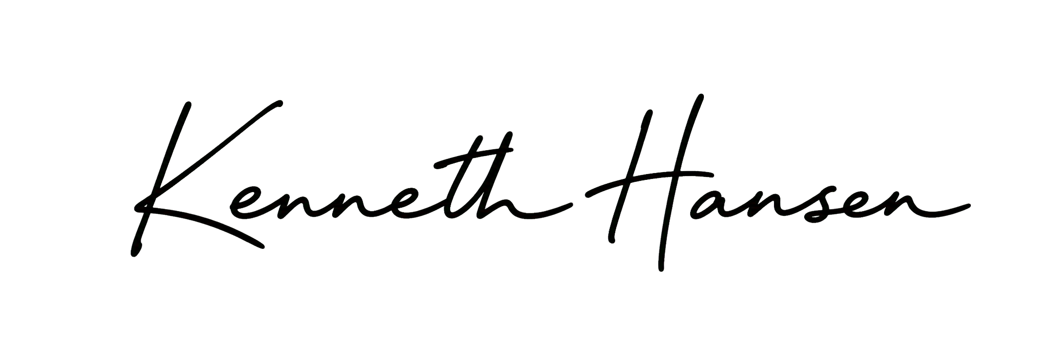 Kenneth Hansen handwritten signature.