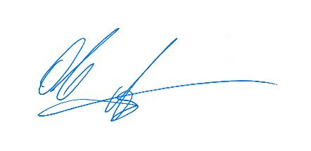 Ole Aggerholm's signature from the recommendation letter